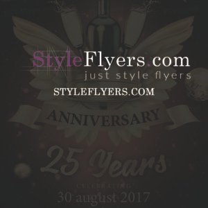 Anniversary party psd flyer1