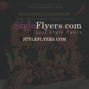 bbq psd flyer