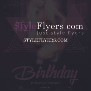 birthday PSD Flyer Template