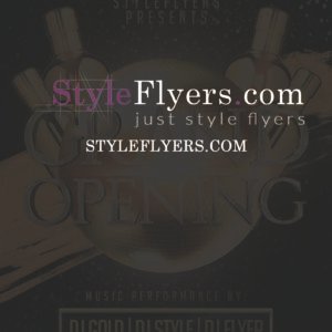 grand opening PSD Flyer Template