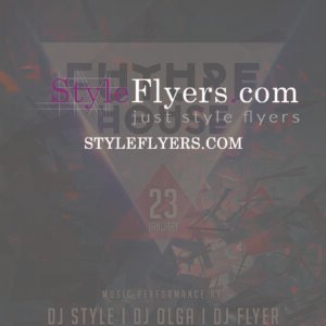 Dark Electro PSD Flyer Template