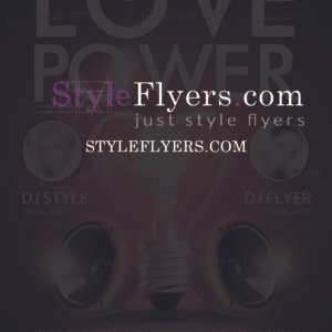 love power PSD Flyer Template