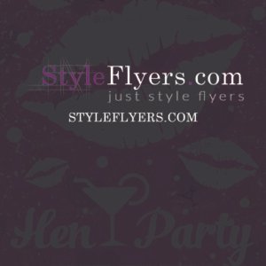 hen party PSD Flyer Template