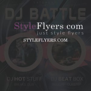 dj battle psd flyer