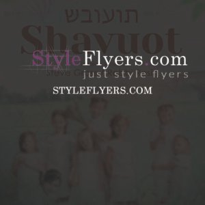 Shavuot psd flyer