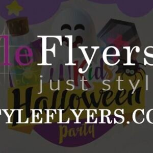kids Halloween Party psd flyer