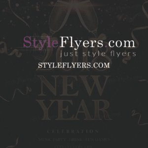 New year 2018 psd flyer