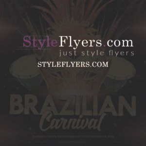 Brazilian Carnival psd flyer