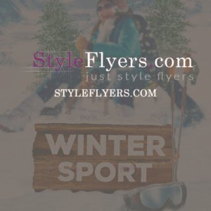 Winter sport psd flyer