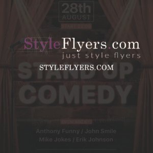 Stand Up Comedy psd flyer