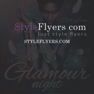 Glamour Night psd flyer