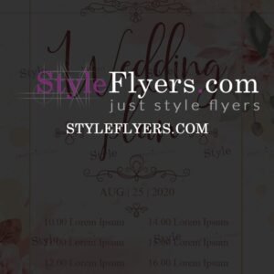 Wedding Plan History PSD Flyer Template
