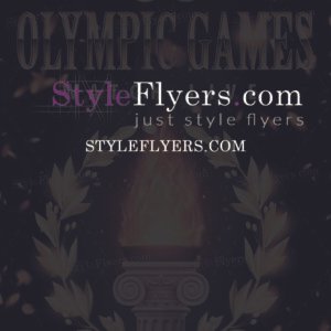 Olympic Games Watch Live PSD Flyer Template