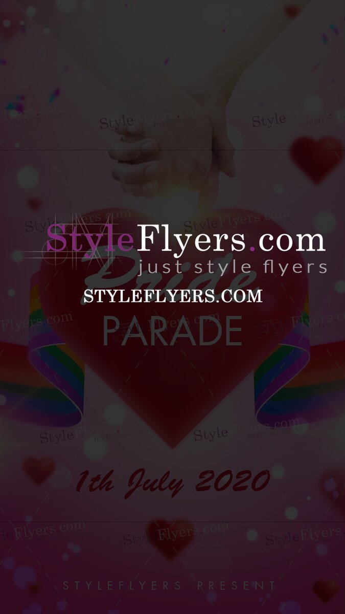 Pride parades PSD Flyer Template