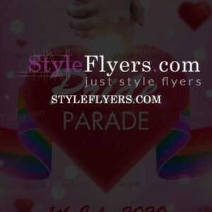 Pride parades1 PSD Flyer Template