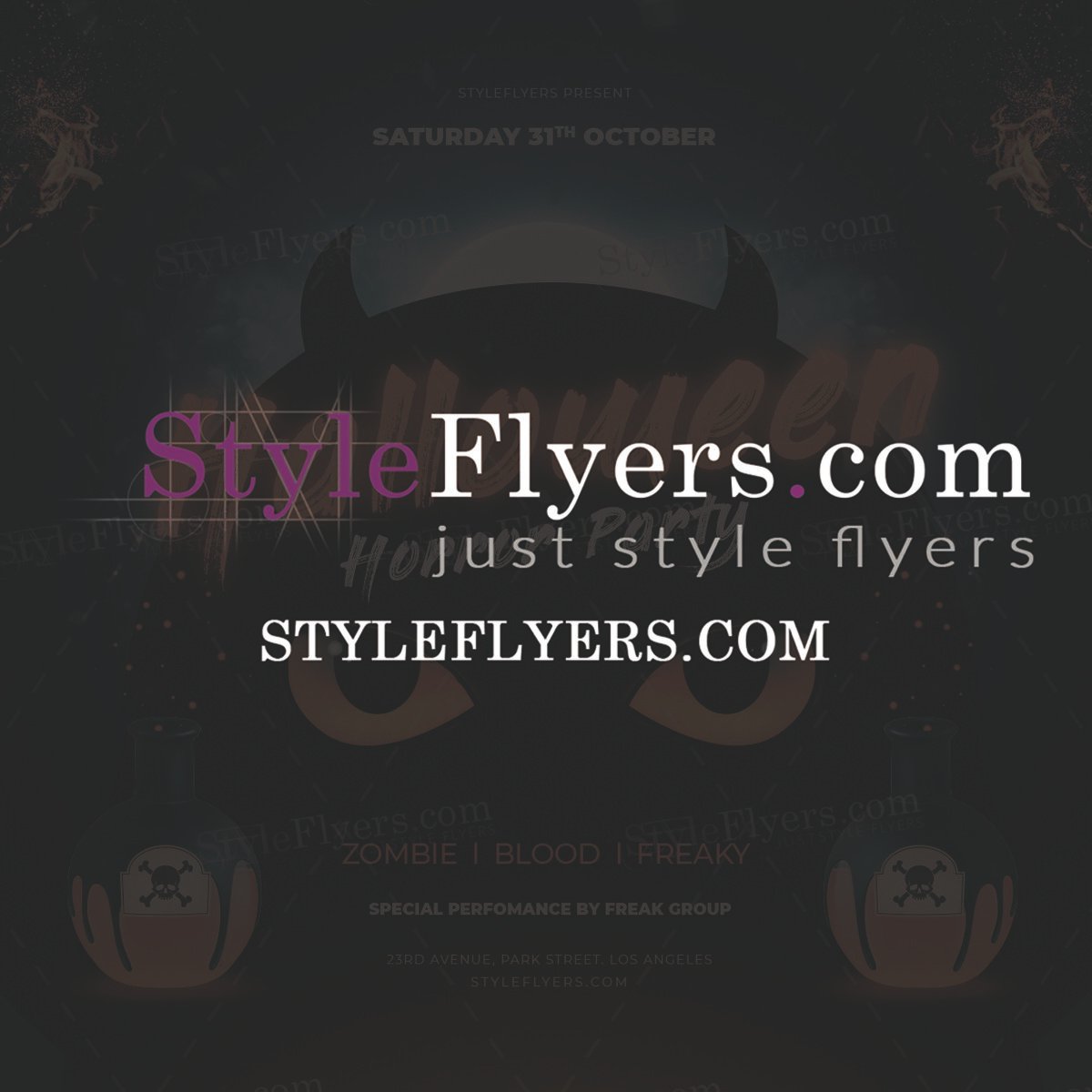 Halloween PSD Flyer Template1