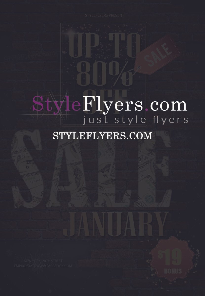 January Saler PSD Flyer
