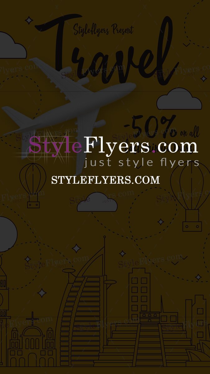 Travel Post PSD Flyer Template