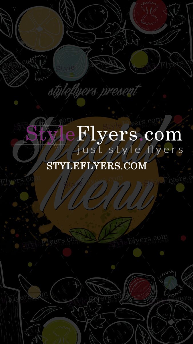 Special Menu PSD Flyer Template
