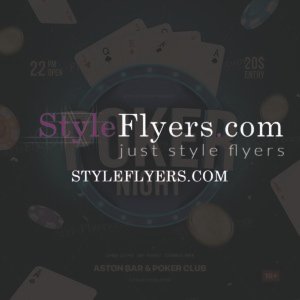 poker PSD Flyer Template