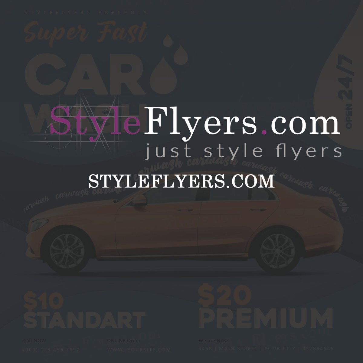 car wash flyer