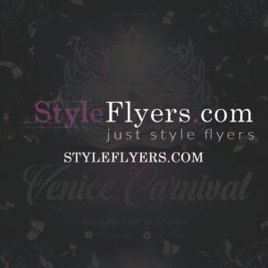 Venice carnival PSD Flyer Template