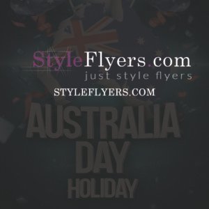 Australia Day Holiday PSD Flyer Template