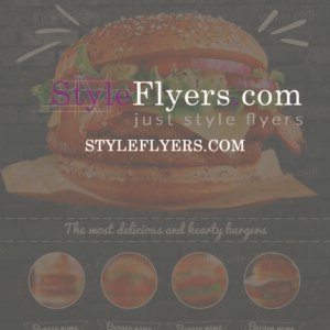 burger menu psd flyer1