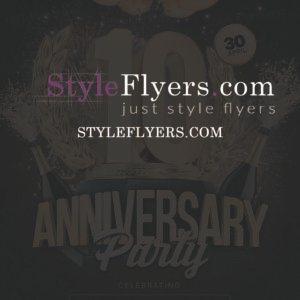Anniversary PSD Flyer Template
