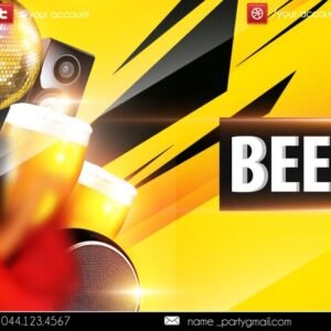 beer night updated PSD Flyer Template