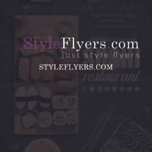 Sushi PSD Flyer Template