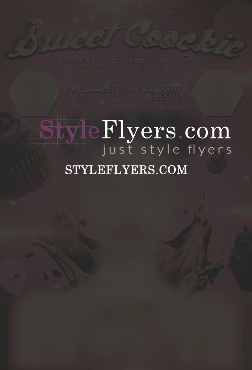 Sweet Coockie PSD Flyer Template
