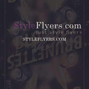 blondes vs brunettes flyer