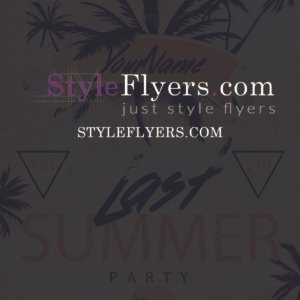 last summer party PSD Flyer Template