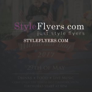 Memorial Day psd flyer