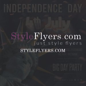 4th july PSD Flyer Template