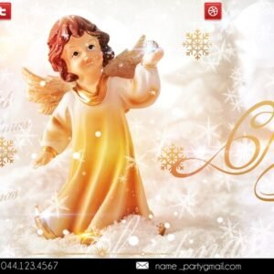 Marry Christmas social event PSD Flyer Template