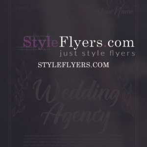 Wedding Agency PSD Flyer Template