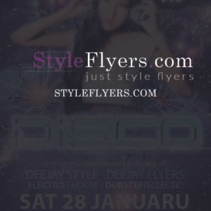 Disco Party PSD Flyer Template
