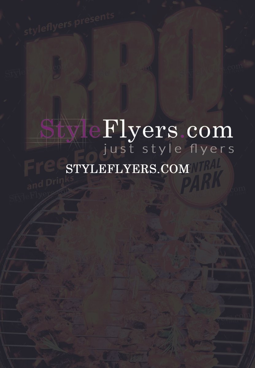 BBQ PSD Flyer Template
