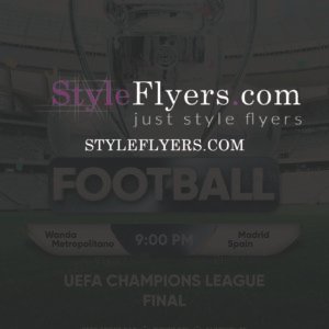 Football UEFA Champions League Final PSD Flyer Template