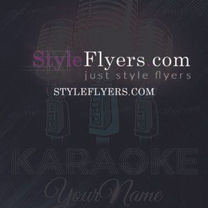 Karaoke Flyer PSD Template