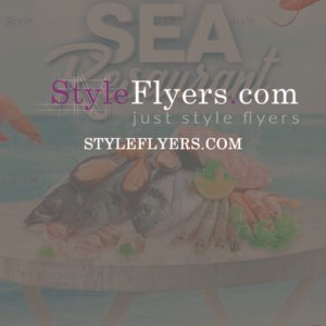 Sea Resaurant PSD Flyer Template