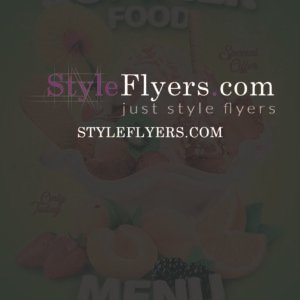 Summer Food Menu PSD Flyer Template