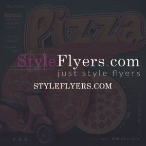 pizza delivery flyer