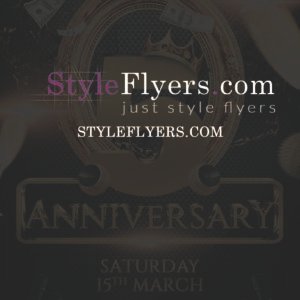 anniversary party1 PSD Flyer Template