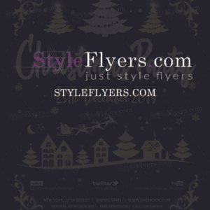 Christmas Party PSD Flyer Template