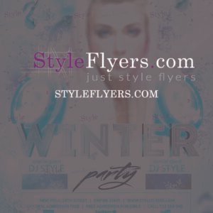 winter party PSD Flyer Template