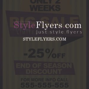Big Sale PSD Flyer Template