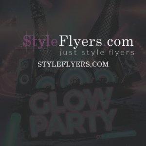 Dj Glow PSD Flyer Template